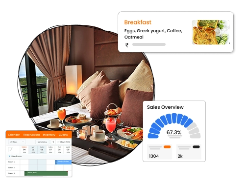 BnB PMS software in Sikkim with booking engine, check-in, and guest record management tools