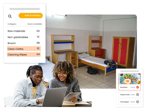 Cloud-based hotel management system designed for hostels to streamline bookings &operations.