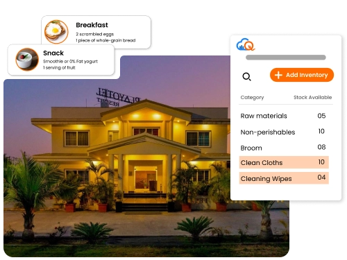 Cloud-based Hotel Management For Guest Houses in Bhopal Guest house PMS in Bhopal offering cloud-based control for booking and front desk operations