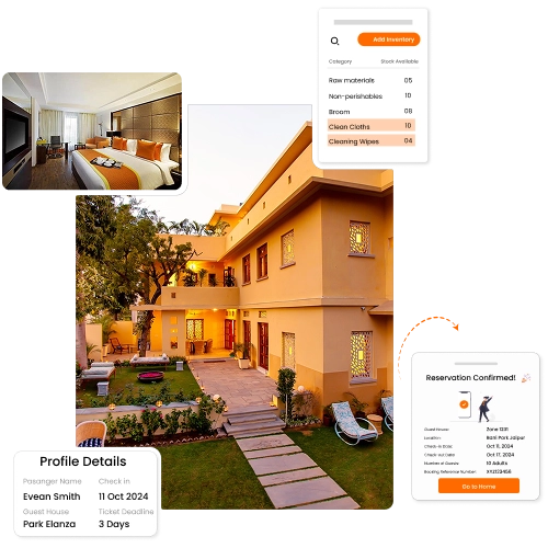 GHMS & HMS ERP automate booking, billing & operations, enhancing efficiency for Jaipur’s guest houses.