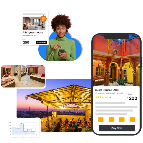 QCloud offers the best guest house PMS software in Varanasi for booking, billing, and guest services.