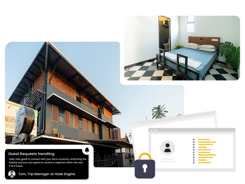 Efficient cloud-based hotel management system for hostels to streamline operations.
