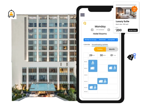 Hotel management software for smooth operations and improved guest satisfaction in Ahmedabad.