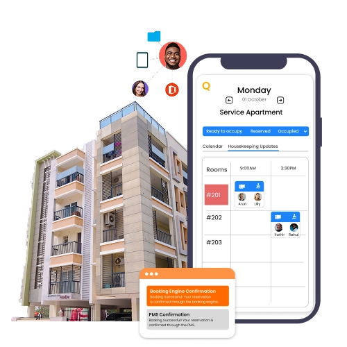 Cloud-based software for managing serviced apartments with seamless booking and automation.