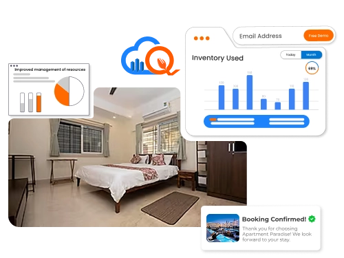 Efficient serviced apartment management software for bookings and operations in Pondicherry.