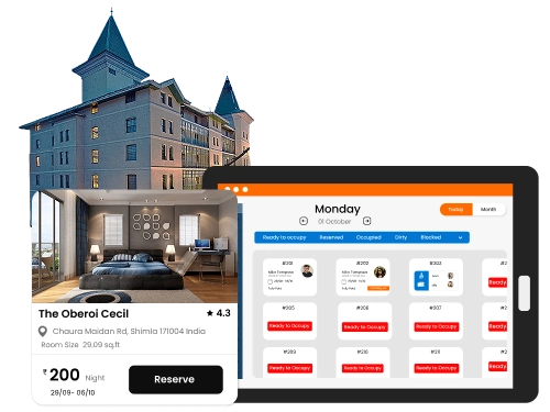 Serviced apartment software for quick check-in, billing & multi-property management on one dashboard