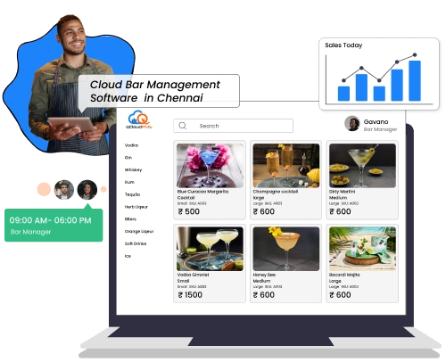 Cloud-based bar software in Chennai for inventory, billing, and staff management in one system