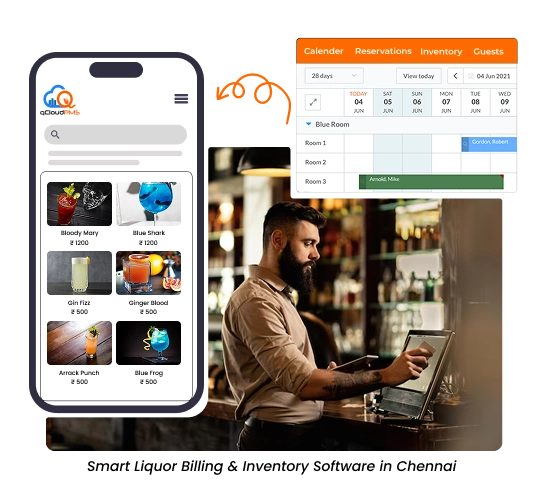 Smart bar software in Chennai for billing, inventory, and staff tasks in T. Nagar to ECR areas