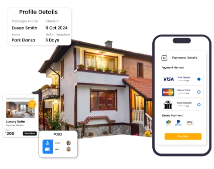 Experience top-notch guest house management with our user-friendly features and seamless support.