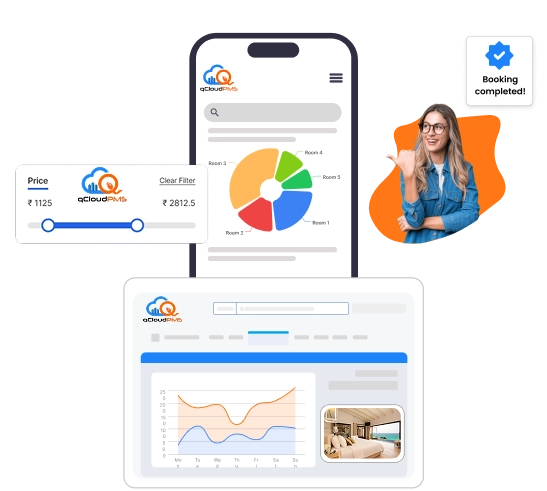 Cloud-powered Property Management System (PMS) for resorts in Mumbai, handling billing and booking seamlessly.