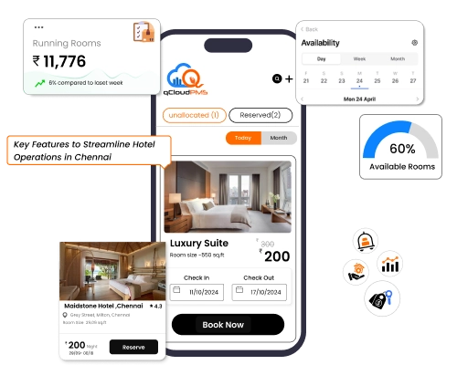 QCloud offers essential features to simplify and manage hotel operations efficiently in Chennai hotels