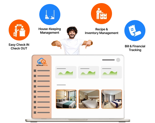 Simplify hotel operations with essential features like booking management, guest services, and billing.