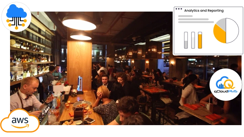 Manage restaurants with features using our restobar bar restaurant POS software for efficiency.